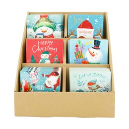 Onderzetter glas 10x10cm 6ass