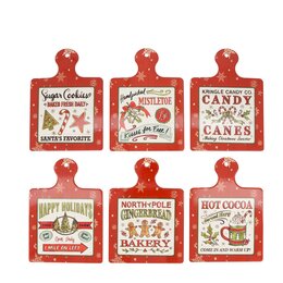 Onderzetter pot 17x24cm Kerst 6ass