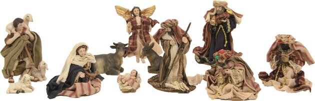 Oosterse kerstfiguren / kleding stof