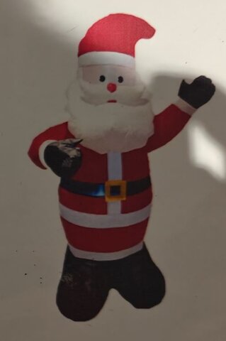 Opblaasbaar figuur 2,40m Kerst - Kerstman