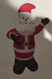 Opblaasbaar figuur 2,40m Kerst - Kerstman