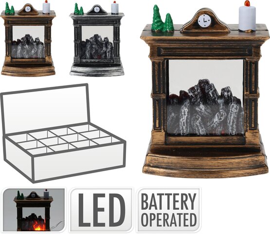 Openhaard Led 11cm 2ass