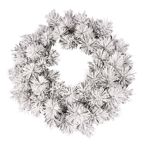 Oregon Flocked needle pine wreath d60cm - image 1