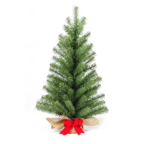 Orlando light green table tree 75cm with red blow