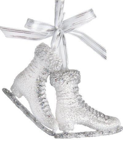 Orn. Patins à glace avec paillettes