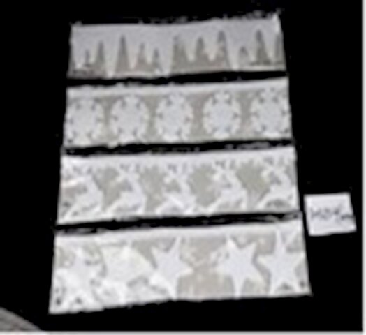 Ornament fenetre neige 59x14