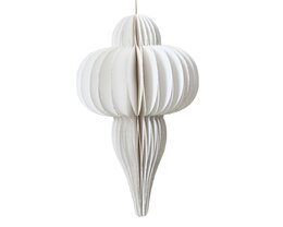 Ornament papier wit 40cm
