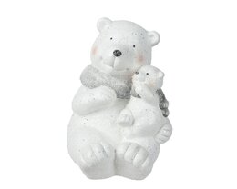 Ours blanc 20x25x29cm blanc