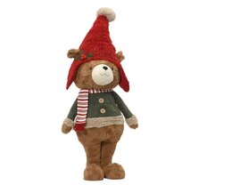 Ours debout avec chapeau 38x25x95cm