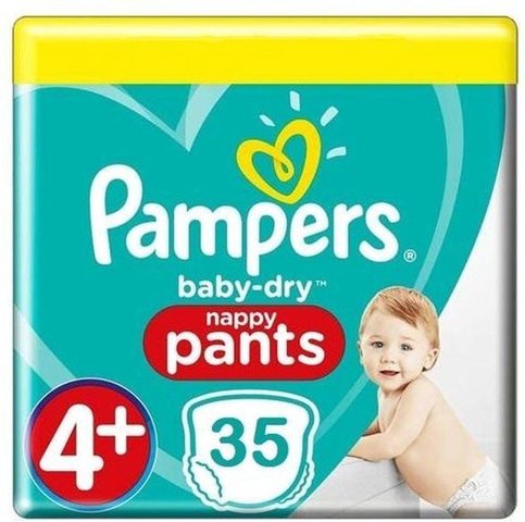 Pampers Baby Dry Pants maat 4+ 35 stuks (9-15kg) - afbeelding 1