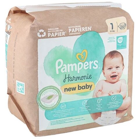 Pampers Harmonie luiers - maat 1 - 22 luiers (2-5kg) - afbeelding 2