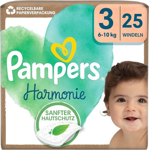 Pampers Harmonie luiers - maat 3 - 25 luiers (6-10kg)