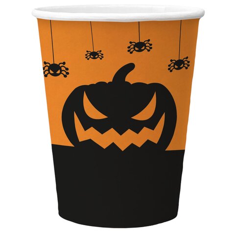PAW papieren beker 25cl 8st funny halloween