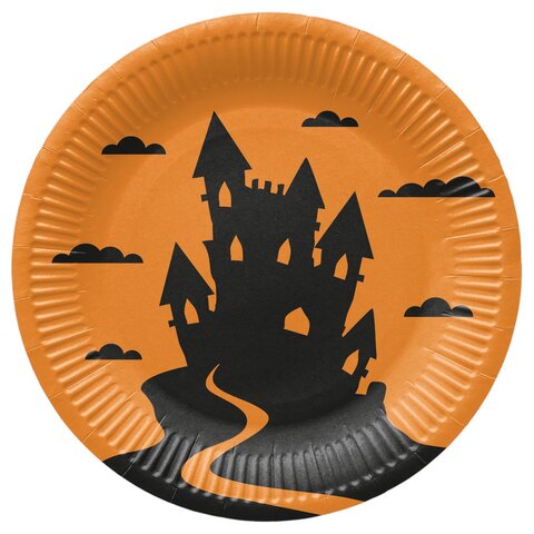 PAW papieren bord d23cm 8st funny halloween