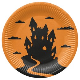 PAW papieren bord d23cm 8st funny halloween