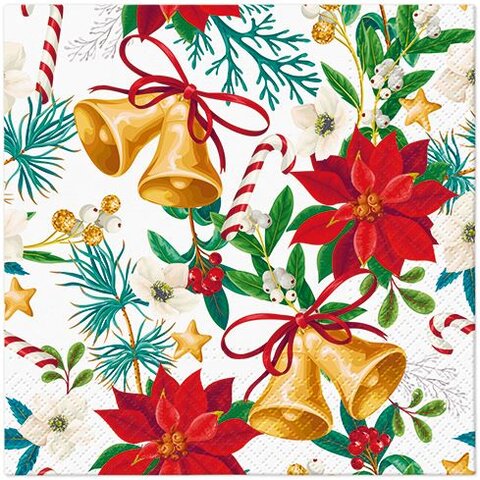 PAW servetten botanical noël 33x33cm 20st