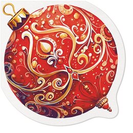 PAW servetten decorative bauble 32x32cm 10st airlaid