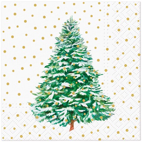 PAW servetten frosted forest charm 25x25cm 20st