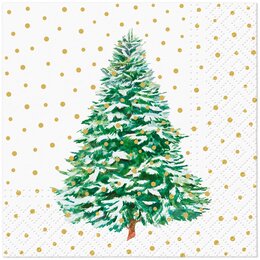 PAW servetten frosted forest charm 25x25cm 20st