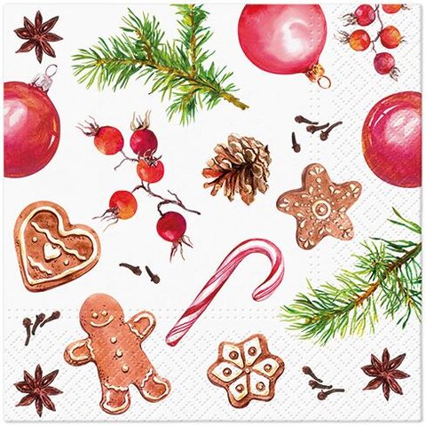 PAW servetten homemade sweets 33x33cm 20st