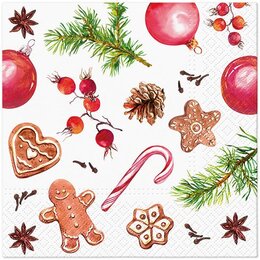 PAW servetten homemade sweets 33x33cm 20st