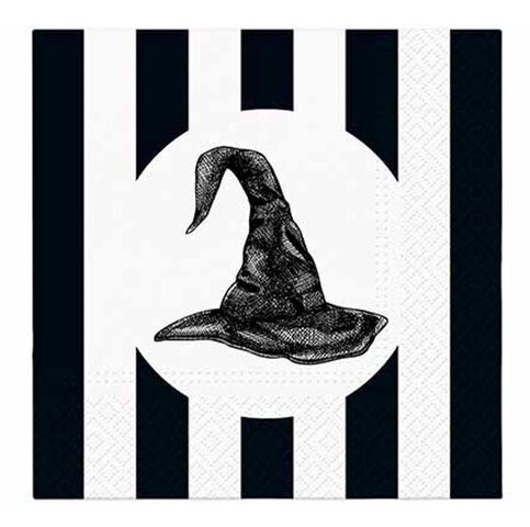 PAW servetten striped hat 33x33cm 20st