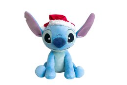 Peluche Disney Stitch avec bonnet Noël H50cm