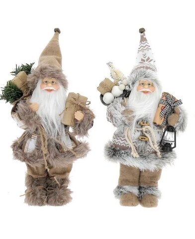 Père Noël 25x15x45cm marron 2ass