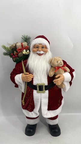 Pere Noel chic rouge 80cm