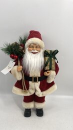 Pere Noel promo rouge foncé 40cm