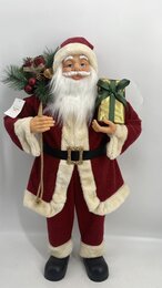 Pere Noel promo rouge foncé 90cm