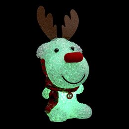 Personnage Noël 1L 4ass H19cm
