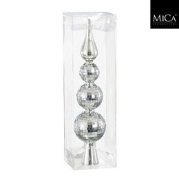 Piek D7xH30cm zilver