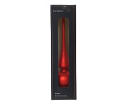 Piek glas 26cm kerstrood
