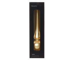 Piek glas 26cm licht goud