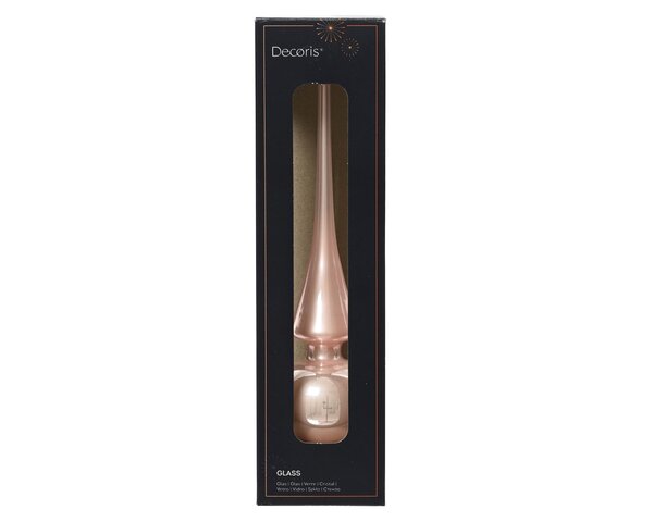 Piek glas 26cm poederroze