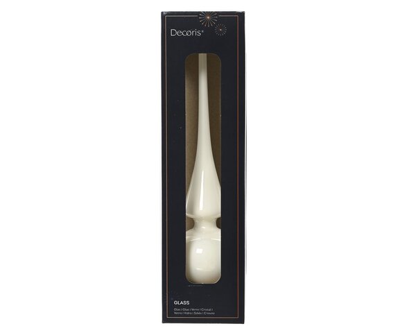 Piek glas 26cm winterwit
