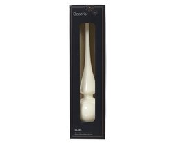 Piek glas 26cm winterwit