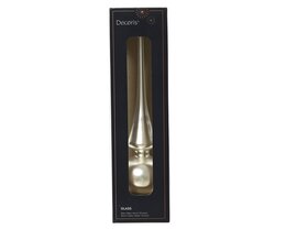 Piek glas 26cm zilver