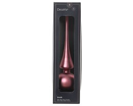 Piek H26cm glas - donkerroze mat