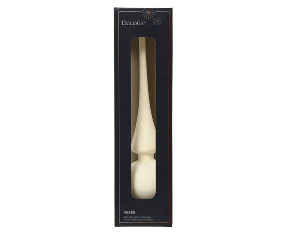 Piek H26cm glas wolwit mat