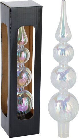 Piek H28cm glas iriserend