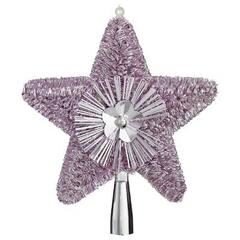 Piek ster glitter paars