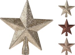 Piek ster H20cm glitter 3ass