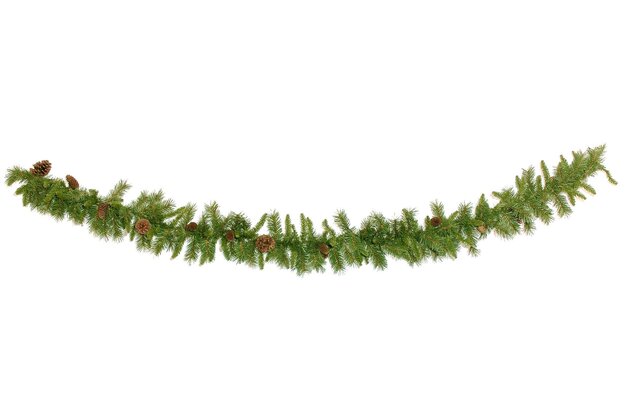 Pine cone garland 274cm