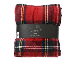 Plaid 150x200cm - Rood & Groen