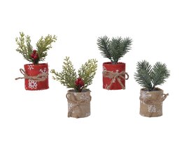 Plant artificiël 5x15cm 4ass