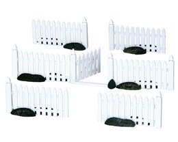 Plastic Picket Fence, Set Of 7