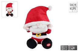 Pluche dansende Kerstman