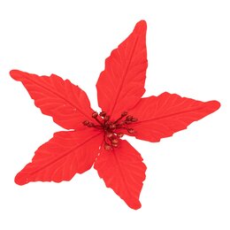 Poinsettia 20cm rouge